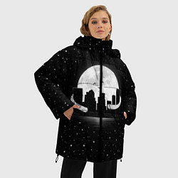 Куртка зимняя женская Лунные объятия, цвет: 3D-черный — фото 2