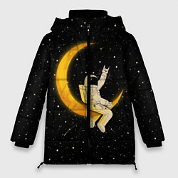 Куртка зимняя женская Лунный наездник, цвет: 3D-красный