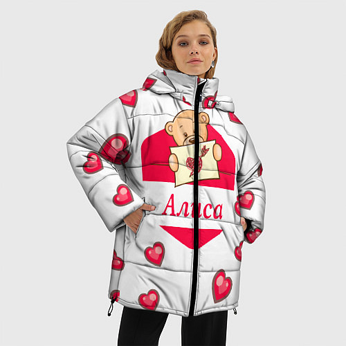 Женская зимняя куртка Алиса / 3D-Светло-серый – фото 3