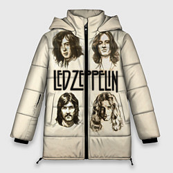 Куртка зимняя женская Led Zeppelin Guys, цвет: 3D-красный