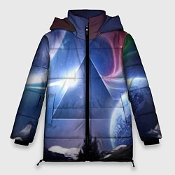 Куртка зимняя женская Pink Floyd: Space, цвет: 3D-черный