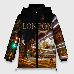 Куртка зимняя женская Улицы Лондона, цвет: 3D-черный