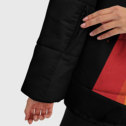 Куртка зимняя женская Винтажная ночь, цвет: 3D-черный — фото 2