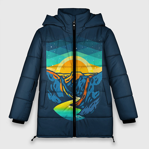 Женская зимняя куртка Гранд Каньон / 3D-Черный – фото 1