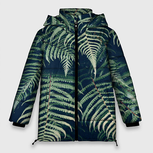 Женская зимняя куртка Папоротник / 3D-Черный – фото 1