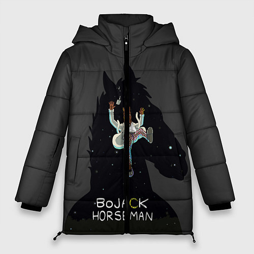 Женская зимняя куртка Bojack Horseman / 3D-Черный – фото 1