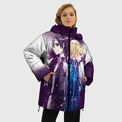 Куртка зимняя женская Юдзио (ユージオ Yūjio, цвет: 3D-черный — фото 2