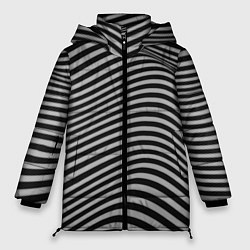 Куртка зимняя женская Оптический узор, цвет: 3D-черный