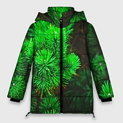 Женская зимняя куртка Зелёная ель