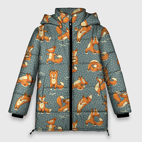 Женская зимняя куртка Foxes Yoga / 3D-Черный – фото 1