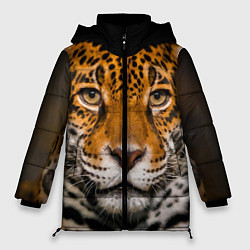 Куртка зимняя женская Взгляд ягуара, цвет: 3D-светло-серый