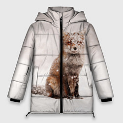 Куртка зимняя женская Снежная лисица, цвет: 3D-черный