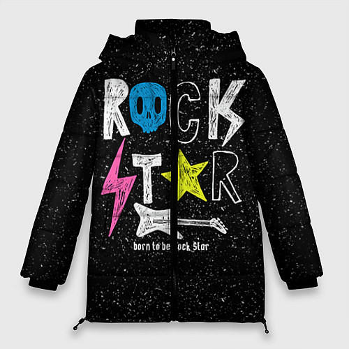 Женская зимняя куртка Rock Star / 3D-Черный – фото 1