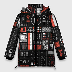 Куртка зимняя женская 21 Pilots: Geometry, цвет: 3D-светло-серый