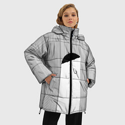 Куртка зимняя женская Дождь, цвет: 3D-черный — фото 2