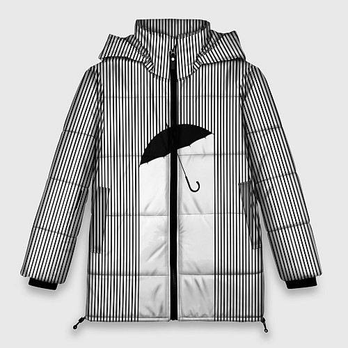Женская зимняя куртка Дождь / 3D-Черный – фото 1