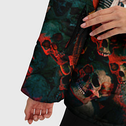 Куртка зимняя женская Warhammer 40k: Skulls, цвет: 3D-черный — фото 2