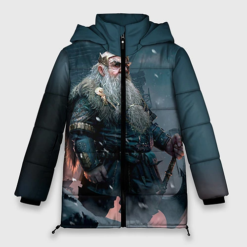Женская зимняя куртка Witcher gwent 7 / 3D-Черный – фото 1
