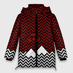 Куртка зимняя женская Твин Пикс: Минимализм, цвет: 3D-черный