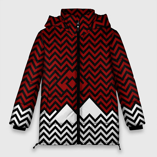 Женская зимняя куртка Твин Пикс: Минимализм / 3D-Черный – фото 1
