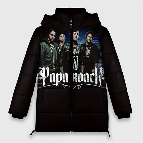 Женская зимняя куртка Paparoach: Black style / 3D-Черный – фото 1