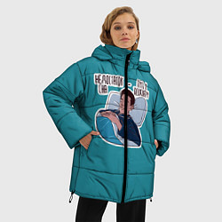 Куртка зимняя женская Недостаток сна, цвет: 3D-черный — фото 2