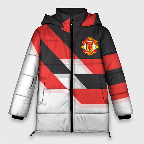 Женская зимняя куртка Manchester United: Stipe / 3D-Черный – фото 1