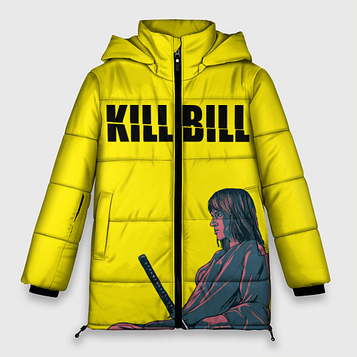 Женская зимняя куртка Kill Bill / 3D-Красный – фото 1