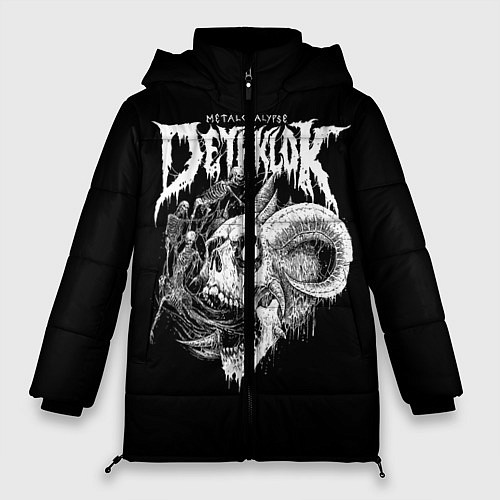 Женская зимняя куртка Dethklok: Goat Skull / 3D-Светло-серый – фото 1