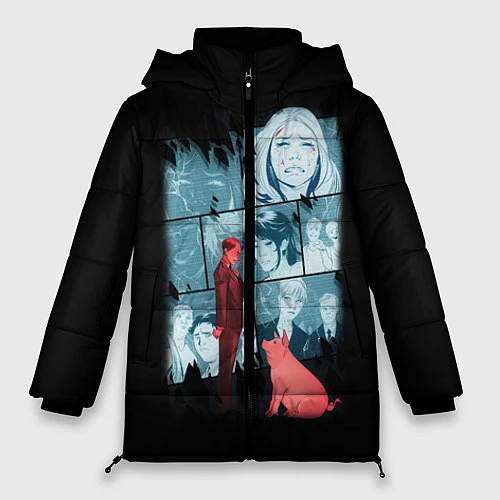 Женская зимняя куртка Black Mirror: Stories / 3D-Черный – фото 1