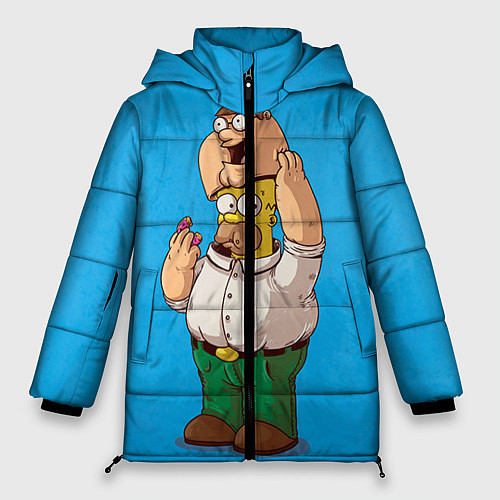 Женская зимняя куртка Homer Dad / 3D-Черный – фото 1