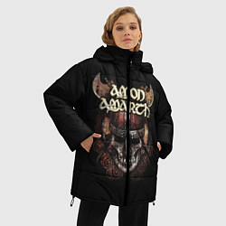 Куртка зимняя женская Amon Amarth: Death Viking, цвет: 3D-красный — фото 2
