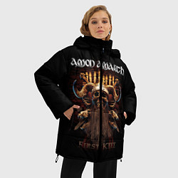 Куртка зимняя женская Amon Amarth: First kill, цвет: 3D-черный — фото 2