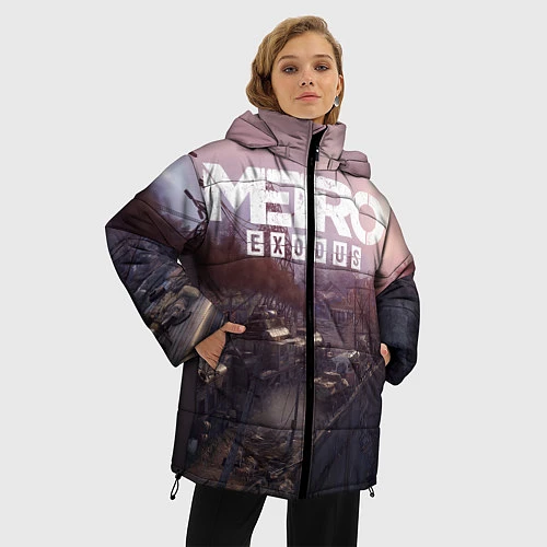 Женская зимняя куртка Metro Exodus / 3D-Светло-серый – фото 3