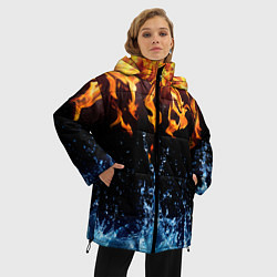 Куртка зимняя женская Две стихии, цвет: 3D-черный — фото 2