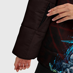 Куртка зимняя женская Орел группа Slipknot, цвет: 3D-черный — фото 2