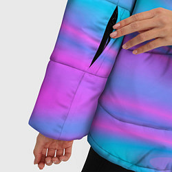 Куртка зимняя женская Глянцевые линии, цвет: 3D-черный — фото 2