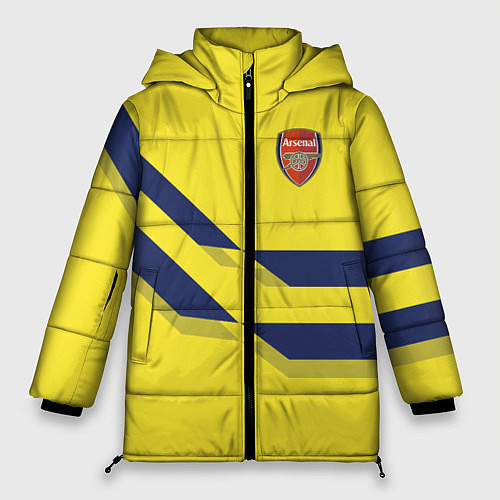 Женская зимняя куртка Arsenal FC: Yellow style / 3D-Черный – фото 1