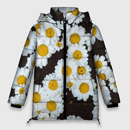 Женская зимняя куртка Аромашки / 3D-Черный – фото 1