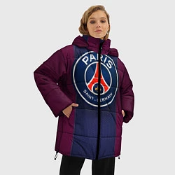 Куртка зимняя женская Paris Saint-Germain, цвет: 3D-черный — фото 2