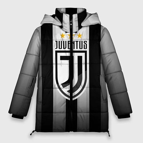 Женская зимняя куртка Juventus FC: New logo / 3D-Черный – фото 1