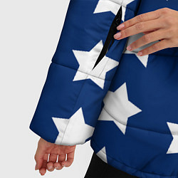 Куртка зимняя женская USA Flag, цвет: 3D-красный — фото 2