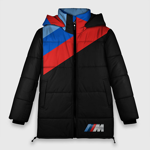 Женская зимняя куртка Бмв Bmw 2018 Brand Colors / 3D-Черный – фото 1