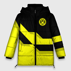 Куртка зимняя женская BVB FC: Yellow style, цвет: 3D-красный
