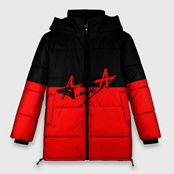 Куртка зимняя женская АлисА: Черный & Красный, цвет: 3D-черный