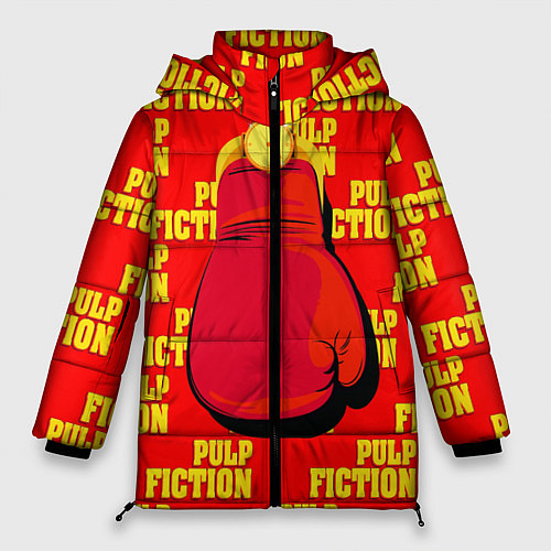 Женская зимняя куртка Pulp Fiction: Boxing glove / 3D-Черный – фото 1