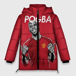 Куртка зимняя женская FC MU: Pogba, цвет: 3D-черный