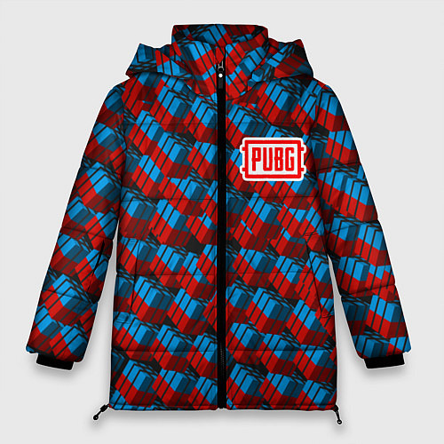 Женская зимняя куртка PUBG: Weapon Boxes / 3D-Черный – фото 1