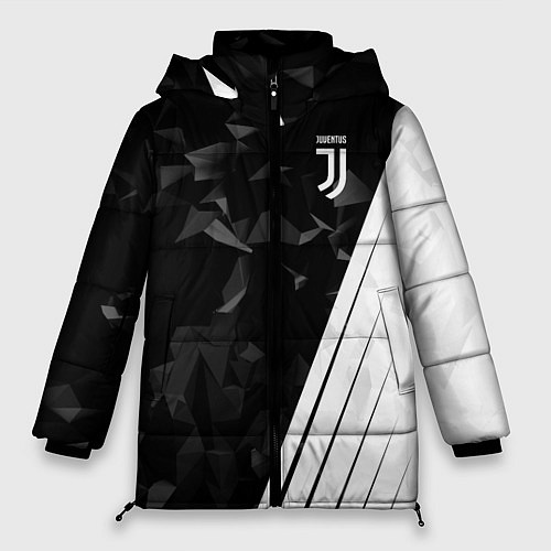 Женская зимняя куртка FC Juventus: Abstract / 3D-Черный – фото 1