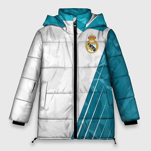 Женская зимняя куртка FC Real Madrid: Abstract / 3D-Черный – фото 1